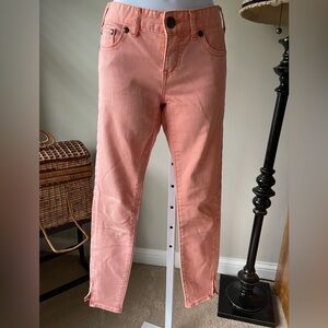 Free People Peach Ankle Jeans Size 25 Cropped Skinny Fit Boho Casual